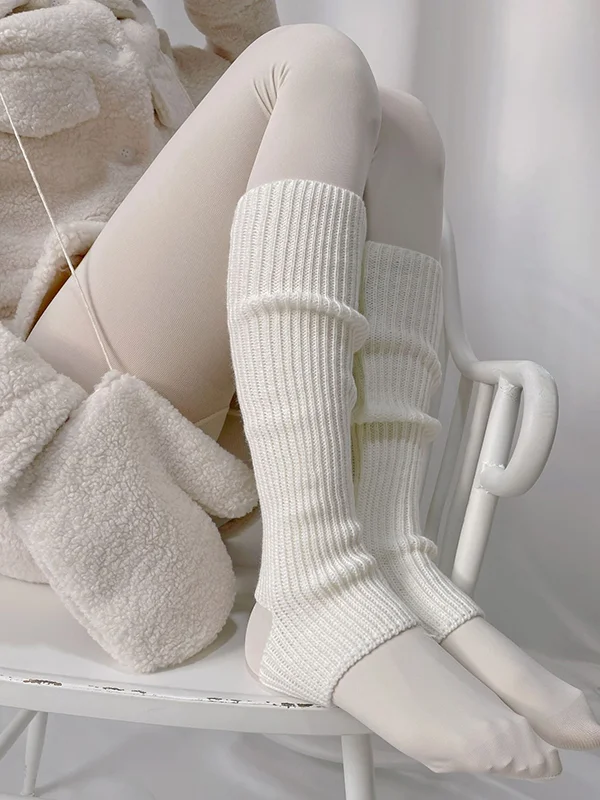 Casual Solid Color Leg Warmers Accessories