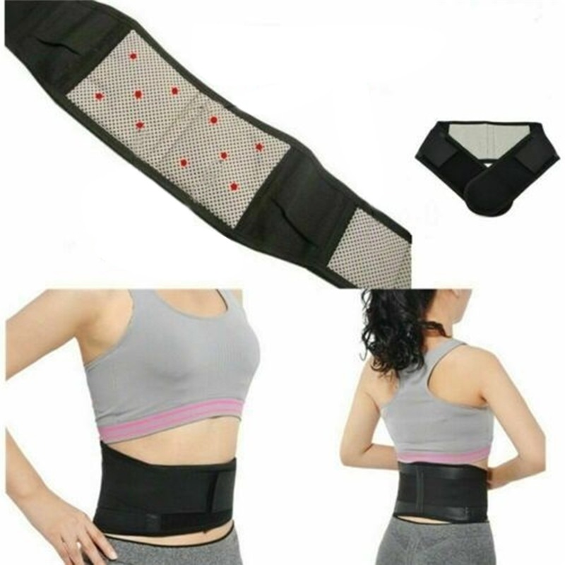 Likron Watches Adjustable Self-Heating Lumbar Support Belt for Back Pain Relief Posture Correction