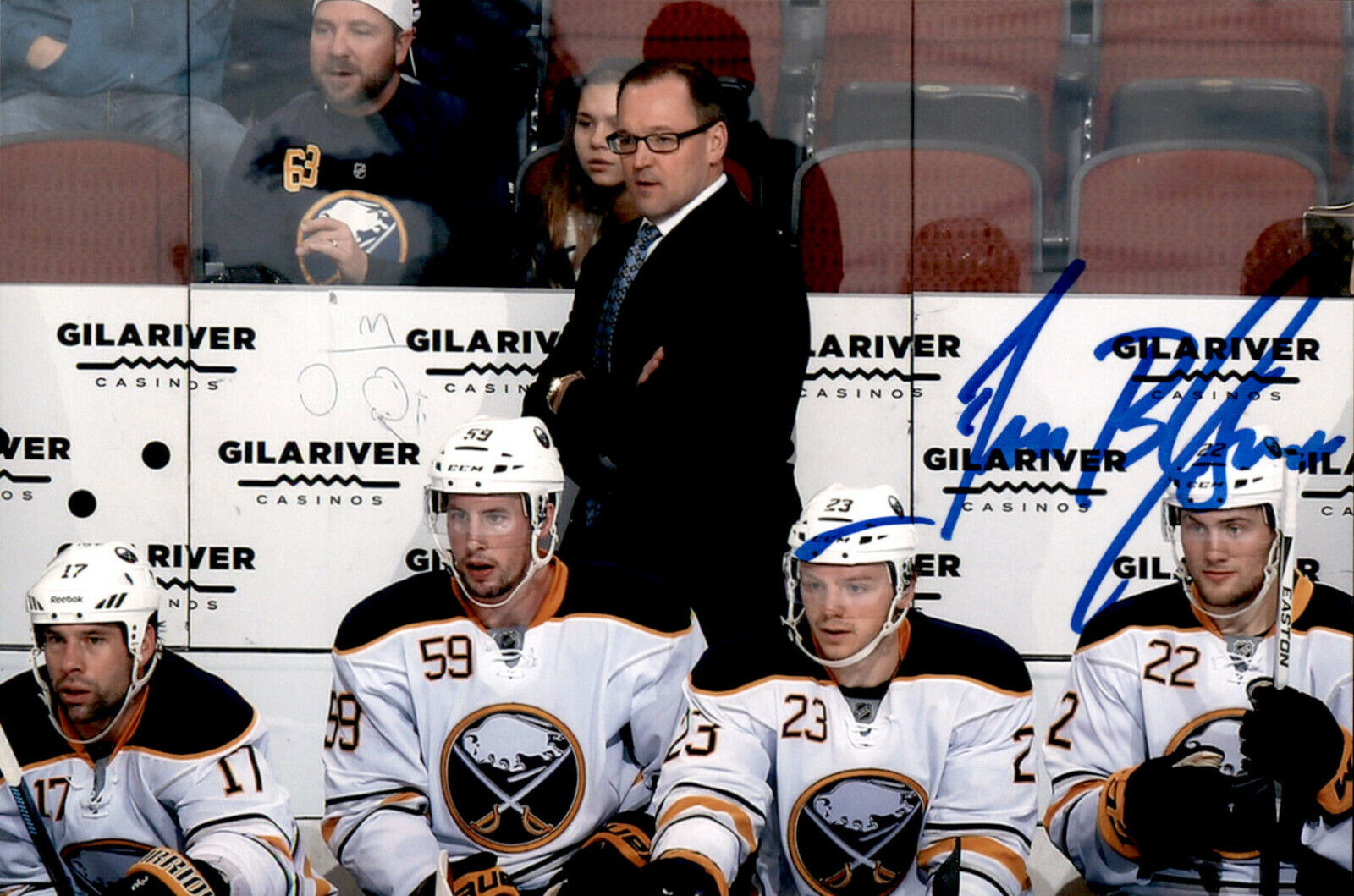 Dan Bylsma SIGNED autographed 4x6 Photo Poster painting BUFFALO SABRES #2