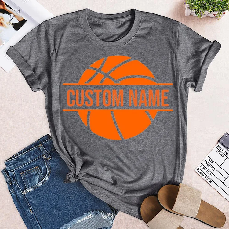 AL™ Basketball custom name  T-shirt Tee - 00876-Annaletters