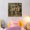 Dream House-14CT Stamped Cross Stitch 50*50cm/19.69*19.69in