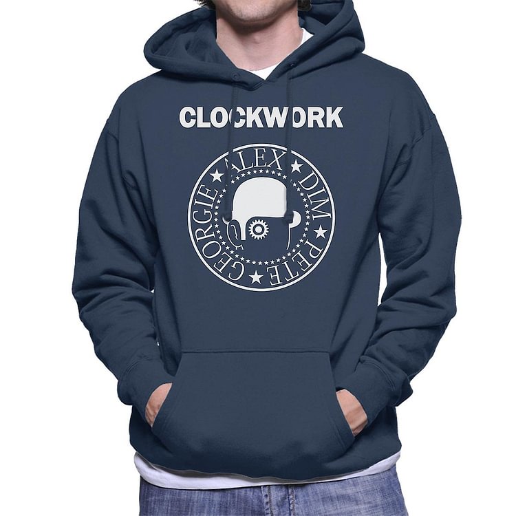 Clockwork Orange Ramones Logo Men's Hooded Sweatshirt