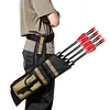 Adjustable Waist Hanging Arrow Quiver Lightweight Hip Archery Arrow Bag (Khaki)