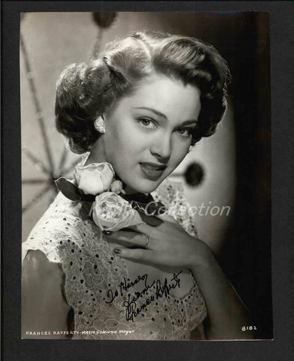 Frances Rafferty - Signed Vintage Celebrity Autograph Photo Poster painting - Mrs. Parkington