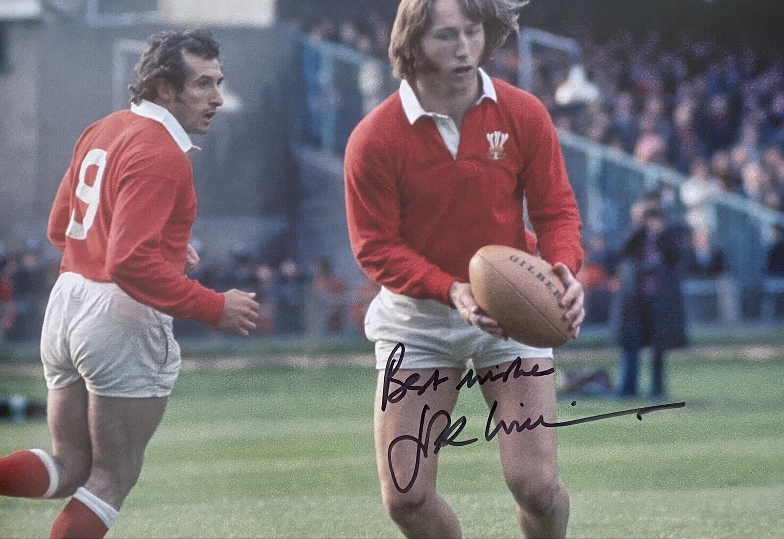 J. P. R. Williams Genuine Hand Signed Wales 12x8 Photo Poster painting