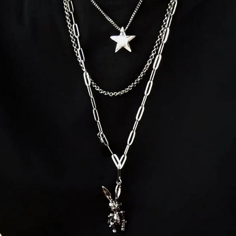 HARAJUKU RABBIT PENDANT MULTILAYER NECKLACE