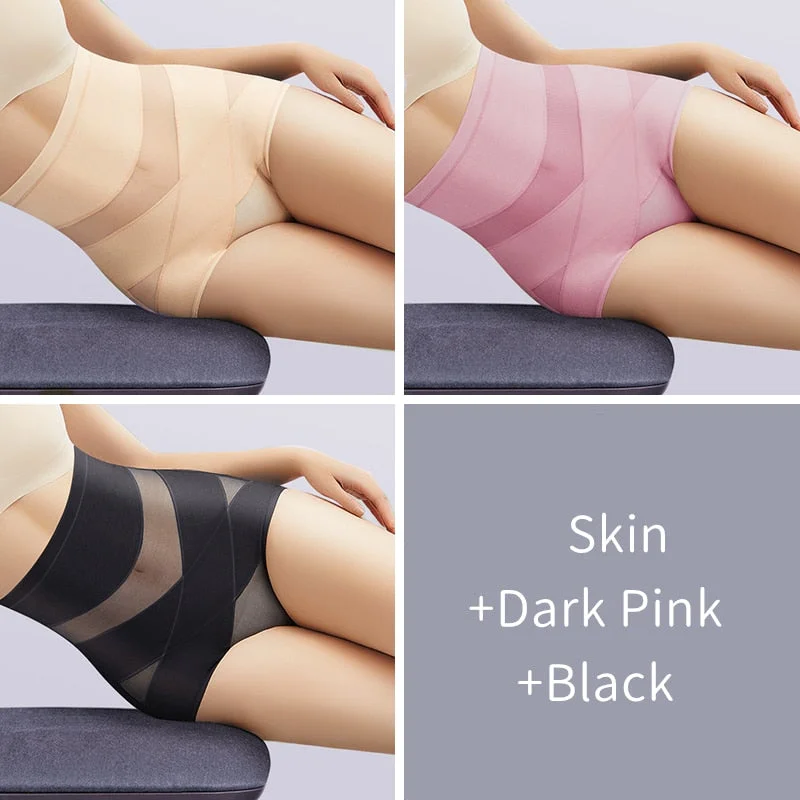 High Waist Panties Women Cotton Underwear Slimming Shapers Sexy Brief Female Butt Lift Tummy Control Underpants Summer Intimates