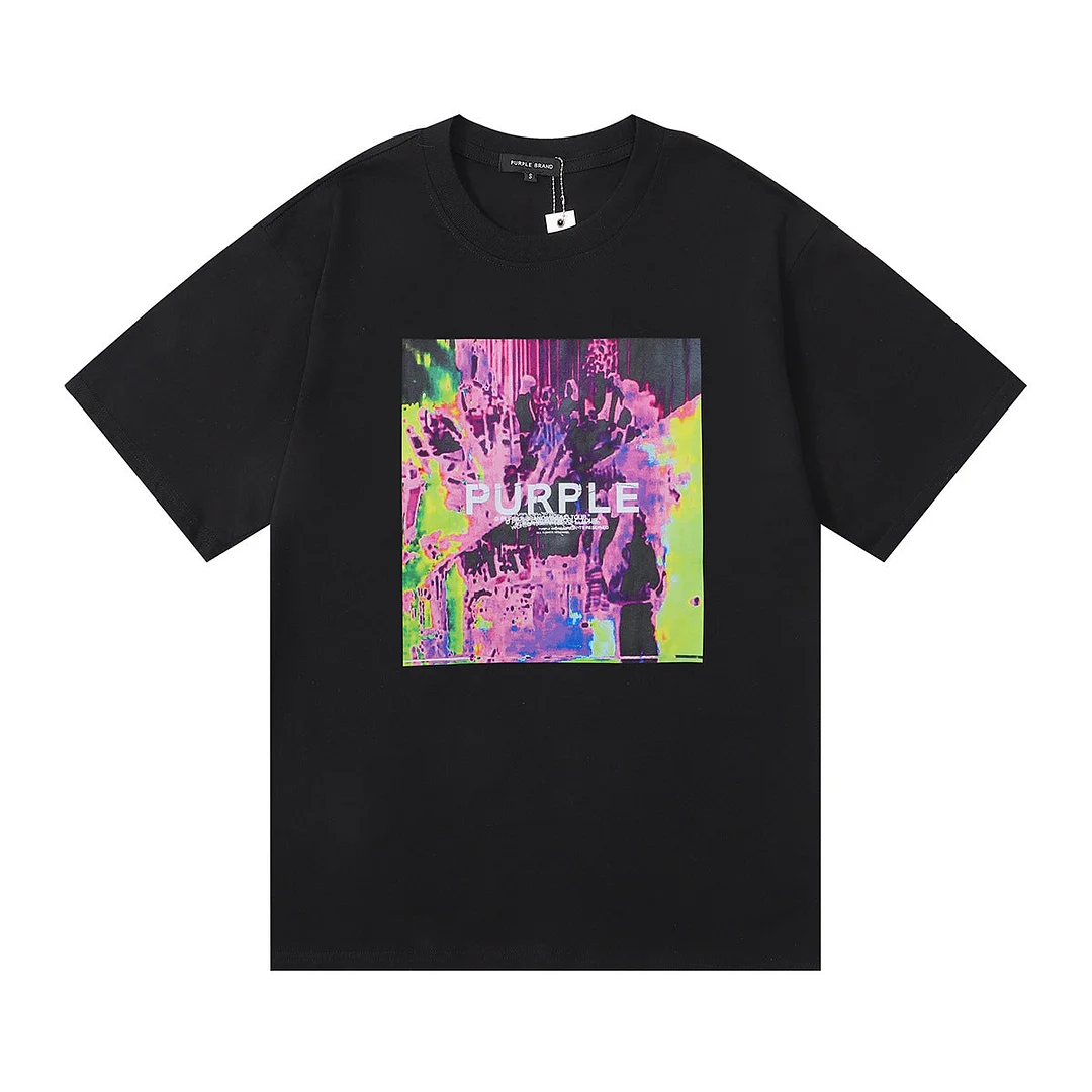 Purple 2023 new fashion T-shirt short sleeves