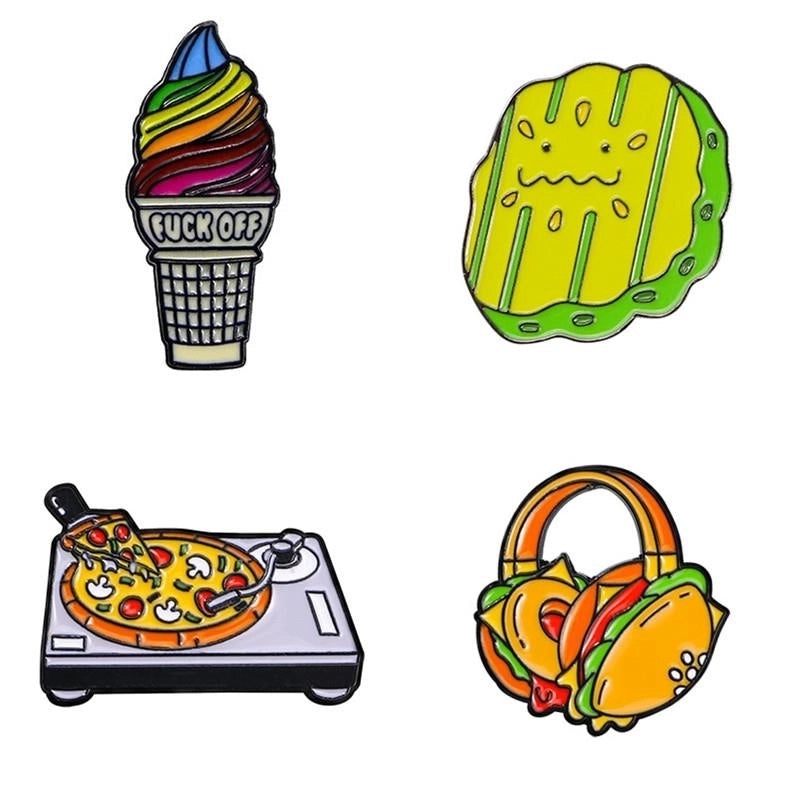 Cartoon Style Ice Cream Alloy Women’s Brooches