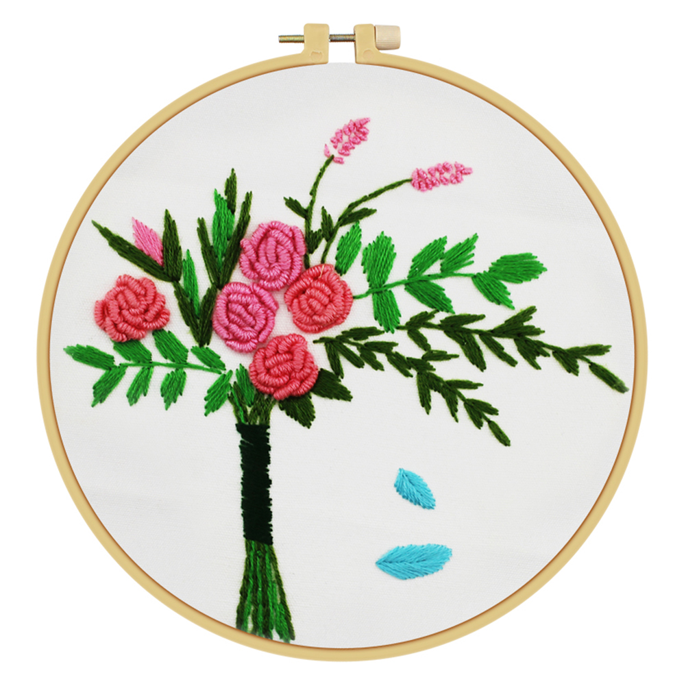 

Rose Flower - Embroidery - 30x30cm, 501 Original