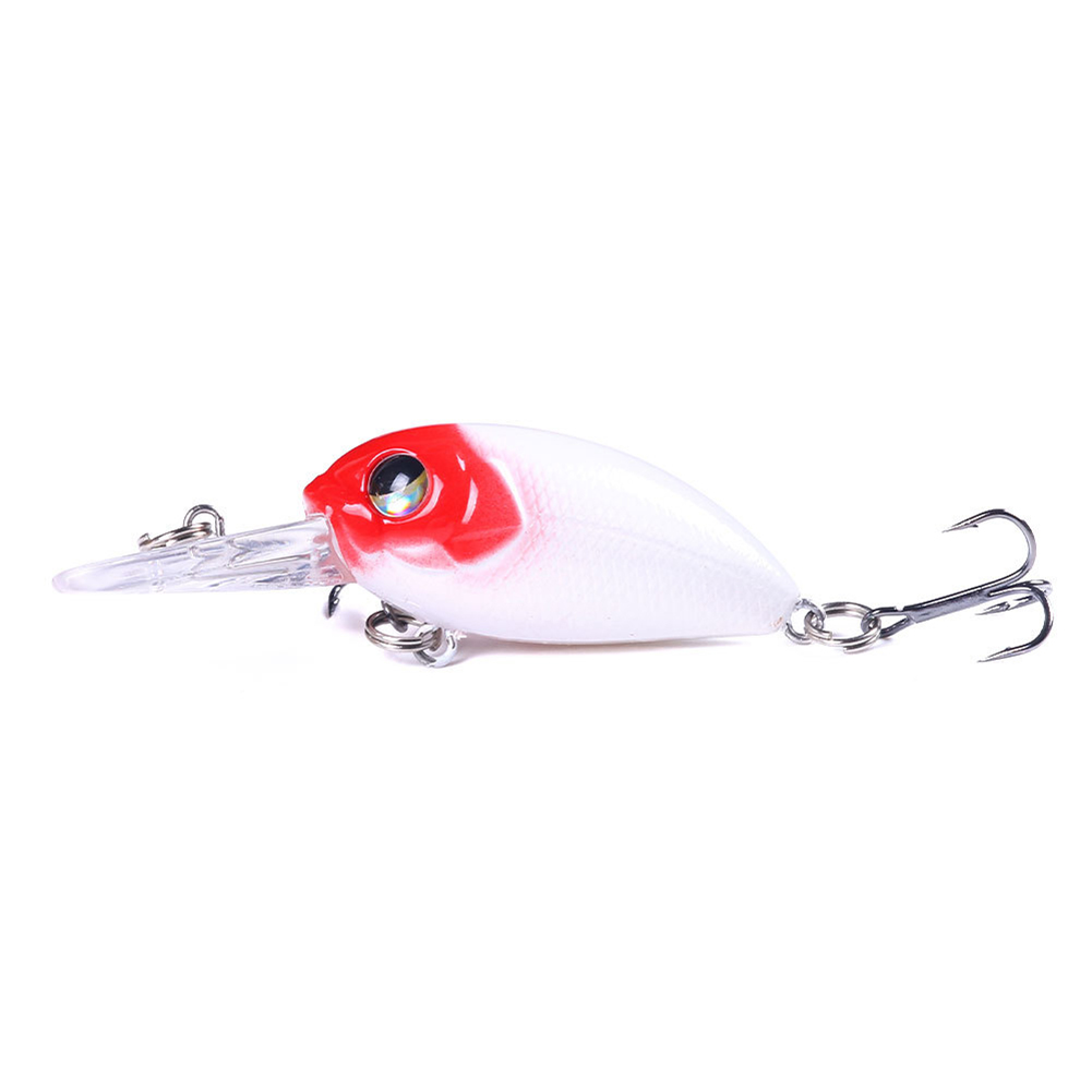 

Wobblers Minnow Fishing Lures 6cm 5g Bass Plastic Hard Bait Hooks Tackles, Red, 501 Original