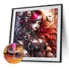 Gothique cool fille-pleine peinture ronde au diamant-50*50cm