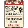 Warning - Metal Tin Signs(8*12Inch/12*16Inch)