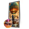 Diamond Painting-DIY Full Round Drill Hot Air Balloon Elephant（40*70CM)
