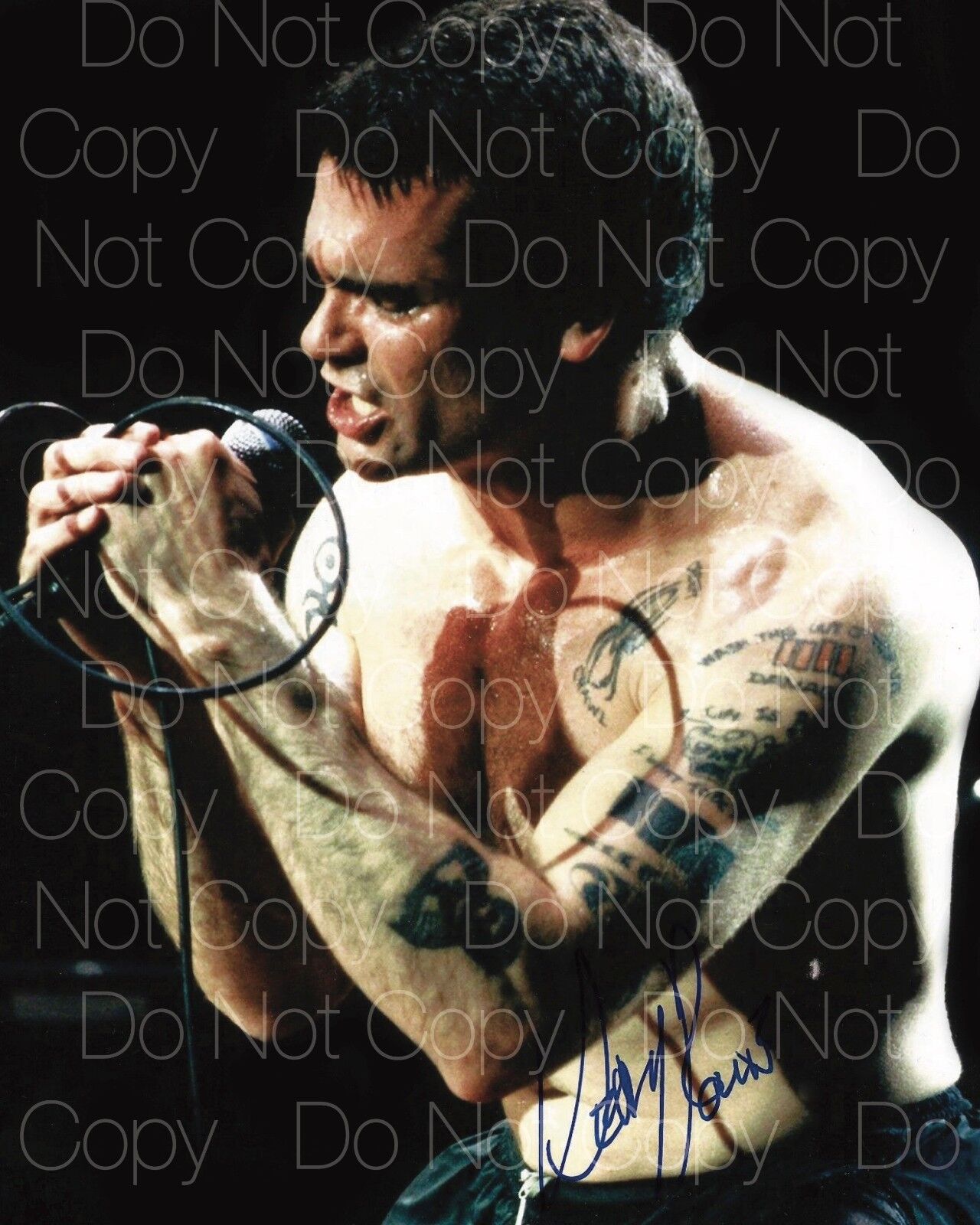 Henry Rollins signed Black Flag 8X10 Photo Poster painting picture autograph RP