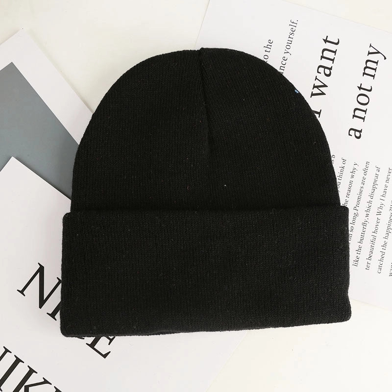 Unisex Minimalist Solid Color Eaveless Wool Cap