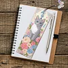 3Pcs Diamond Painting Cat Flower Bookmarks Kits for Bookworms