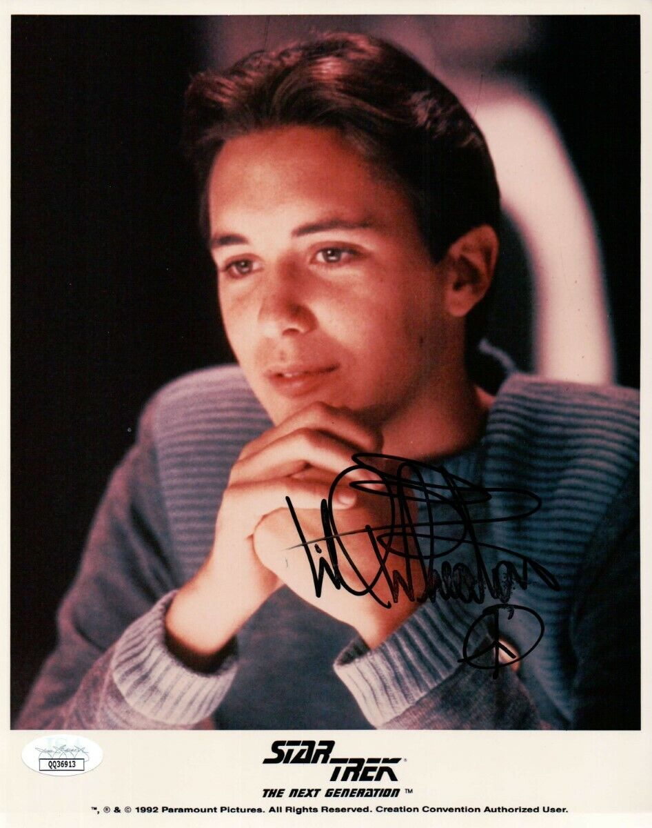 Will Wheaton Signed Autographed 8X10 Photo Poster painting Star Trek TNG Wesley JSA QQ36913