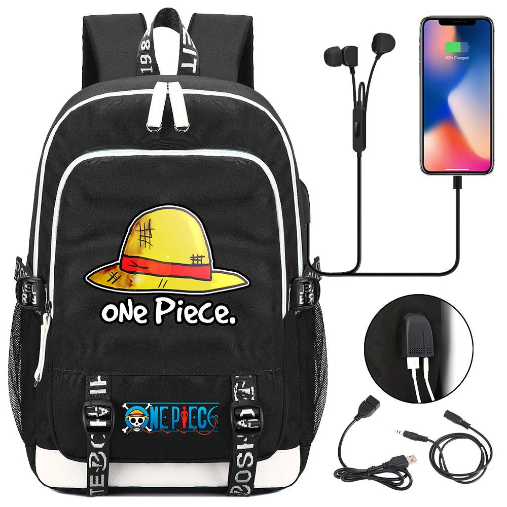 Buzzdaisy Premium One Piece Backpack with USB Charging Port and Laptop Protection - Multi-Pocket for Large Capacity Storage