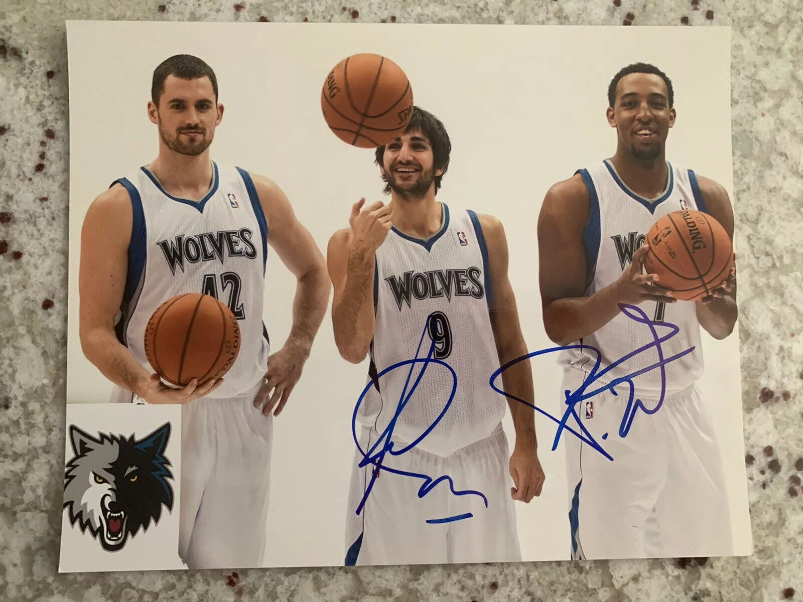 Ricky Rubio Derrick Williams Dual signed 8X10 Photo Poster painting Minnesota Timberwolves