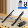 Laptop Stand Support Bracket Lifting Folding Portable Aluminum Alloy HHeat Dissipation Rack Suspended Base Portable Notebook Thin Book Heightening Rack