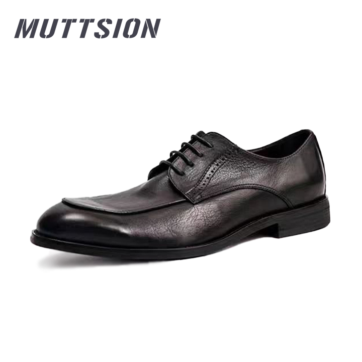 MUTTSION Breathable Business Casual British Formal Leather Best Man Wedding Shoes MUTTSION.COM MUTTSION