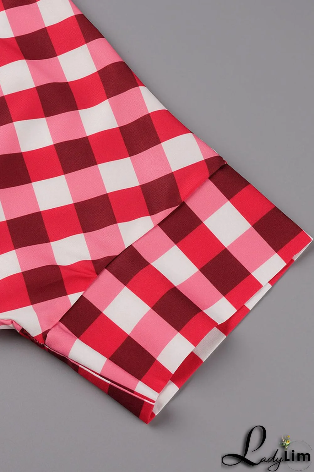 Black Casual Plaid Print Patchwork Asymmetrical Oblique Collar Tops