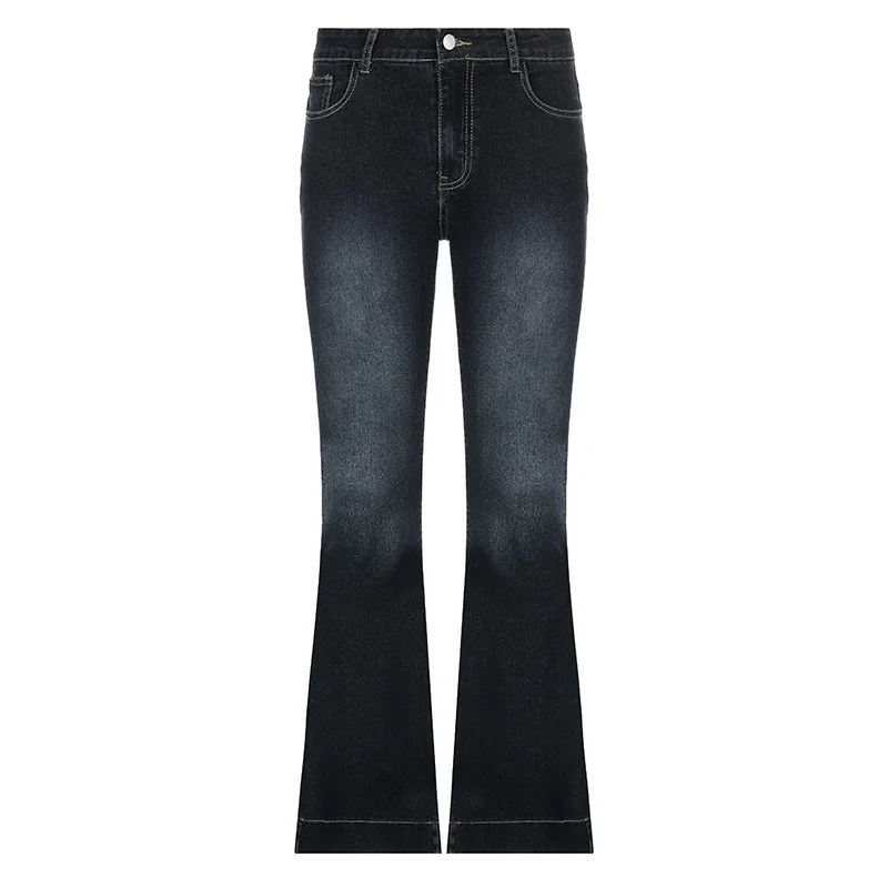 Ueong Women's Wear Ins Street Network Celebrity Hot Girl Style Low Waist Shows Thin Slightly Spicy Jeans