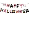DIY Diamond Painting Halloween Banner Kit, 26 PCS "Happy Halloween" Glitter Letter Flags with Characters, Handmade Sparkling Bunting Garland for Home Party Wall Decoration