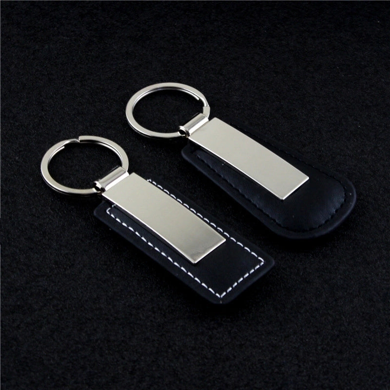 Minimalist Classic Style Solid Color Pu Leather Zinc Alloy Unisex Bag Pendant Keychain