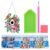 >SALE<Single Side 5D Diamond Painting Dots Pendant Wall Decor (Flower Bird Cage KJ091)