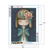 fr.everydayedeals Diamant Peinture - Rond Complet - poupée de kokeshi