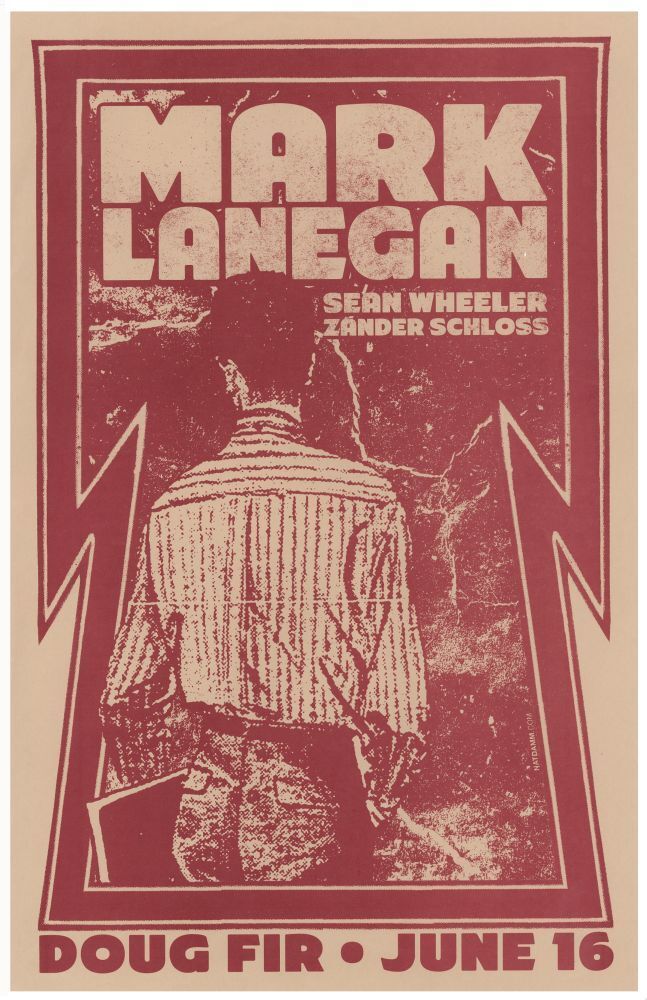 MARK LANEGAN of Screaming Trees 2011 Gig POSTER Portland Oregon Concert