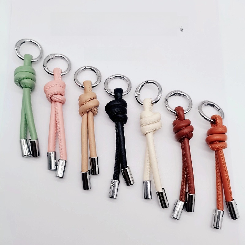 Pu Leather Solid Color Bag Charms