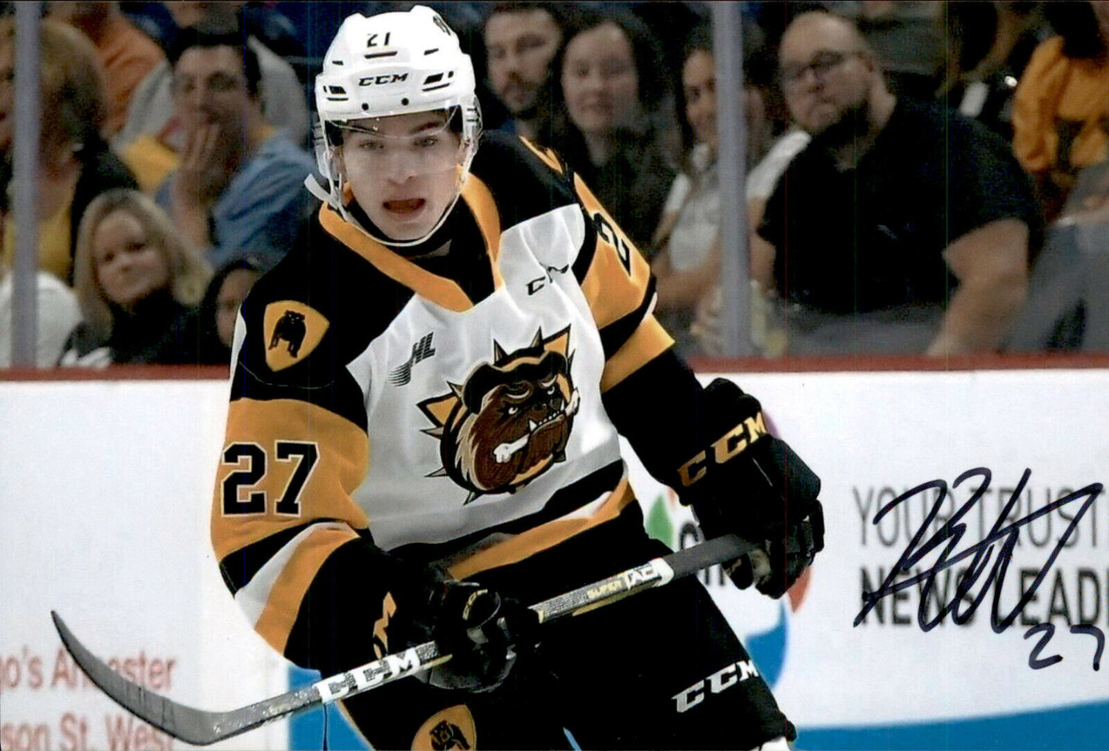 Ryan Winterton SIGNED autographed 4x6 Photo Poster painting HAMILTON BULLDOGS / SEATTLE KRAKEN 2