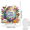 DIY Easter Egg Acrylic Special Shape Diamond Painting Desktop Ornament