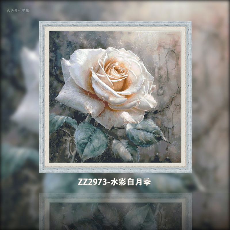 [ZZ2973-Watercolor White Rose Season] Painting Fairy Cross Stitch