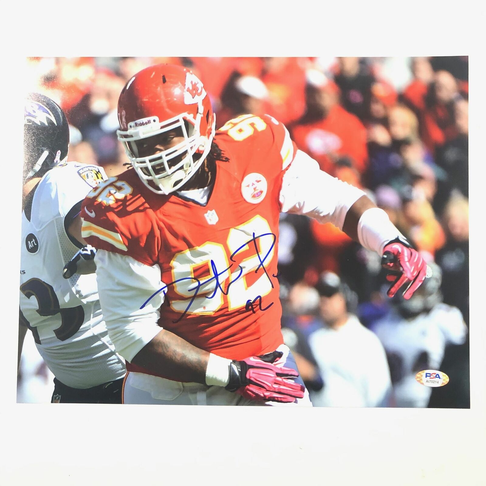 Dontari Poe signed 11x14 Photo Poster painting PSA/DNA Kansas City Chiefs Autographed