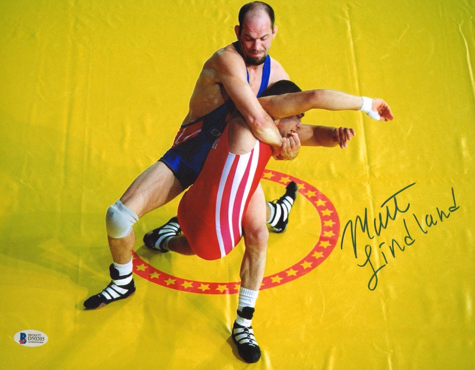 Matt Lindland Signed 11x14 Photo Poster painting BAS Beckett COA USA 2000 Olympic Wrestling UFC