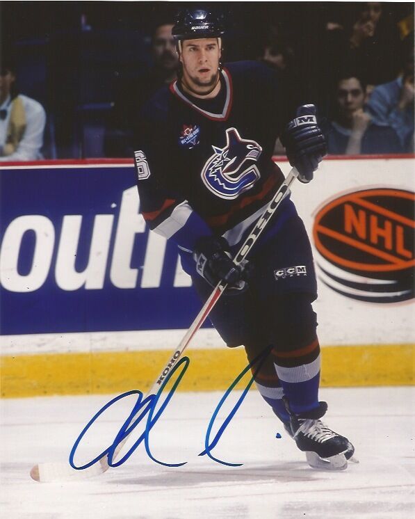 Vancouver Canucks Adrian Aucoin Autographed Signed 8x10 Photo Poster painting COA B