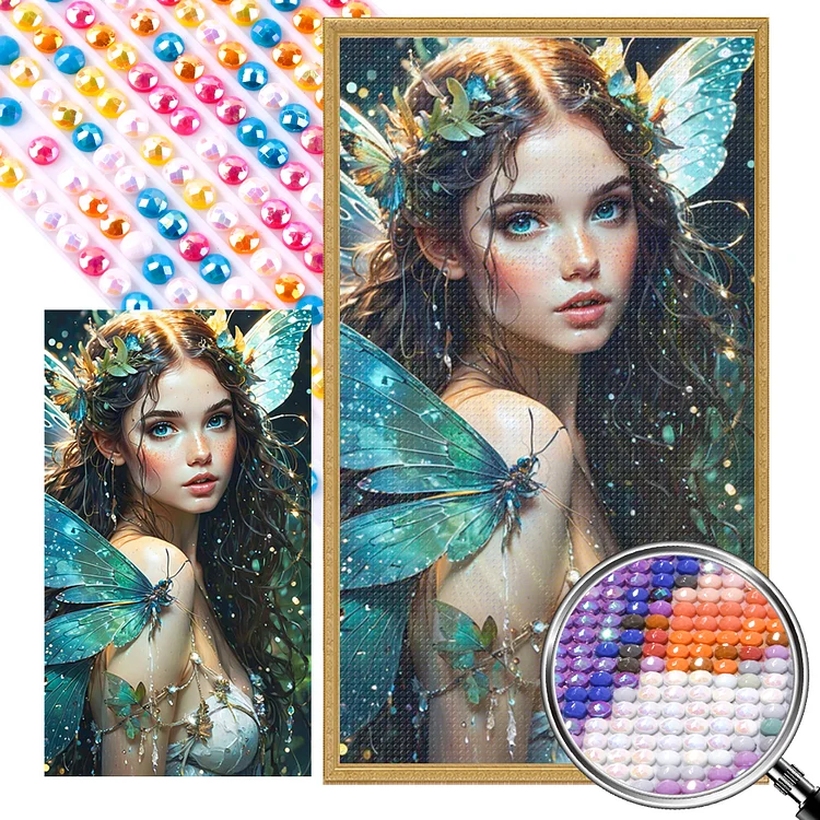 Nature Girl 40*70CM (Canvas) Full AB Round Drill Diamond Painting gbfke