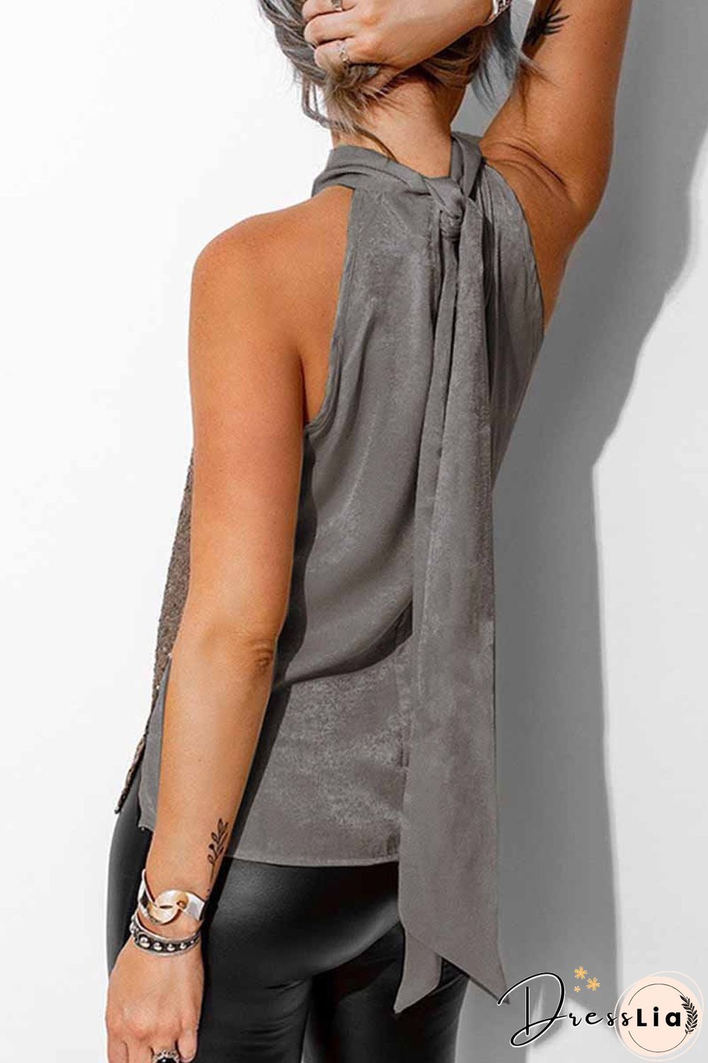 Halter Sexy Sequined Vest Tops(3 Colors)
