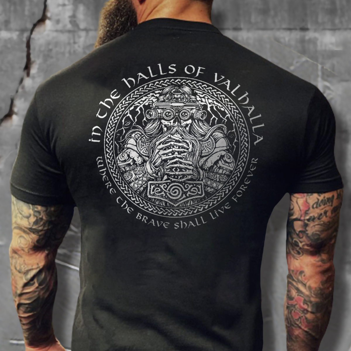 Livereid In The Hells Of Valhalla Printed T-shirt - Livereid
