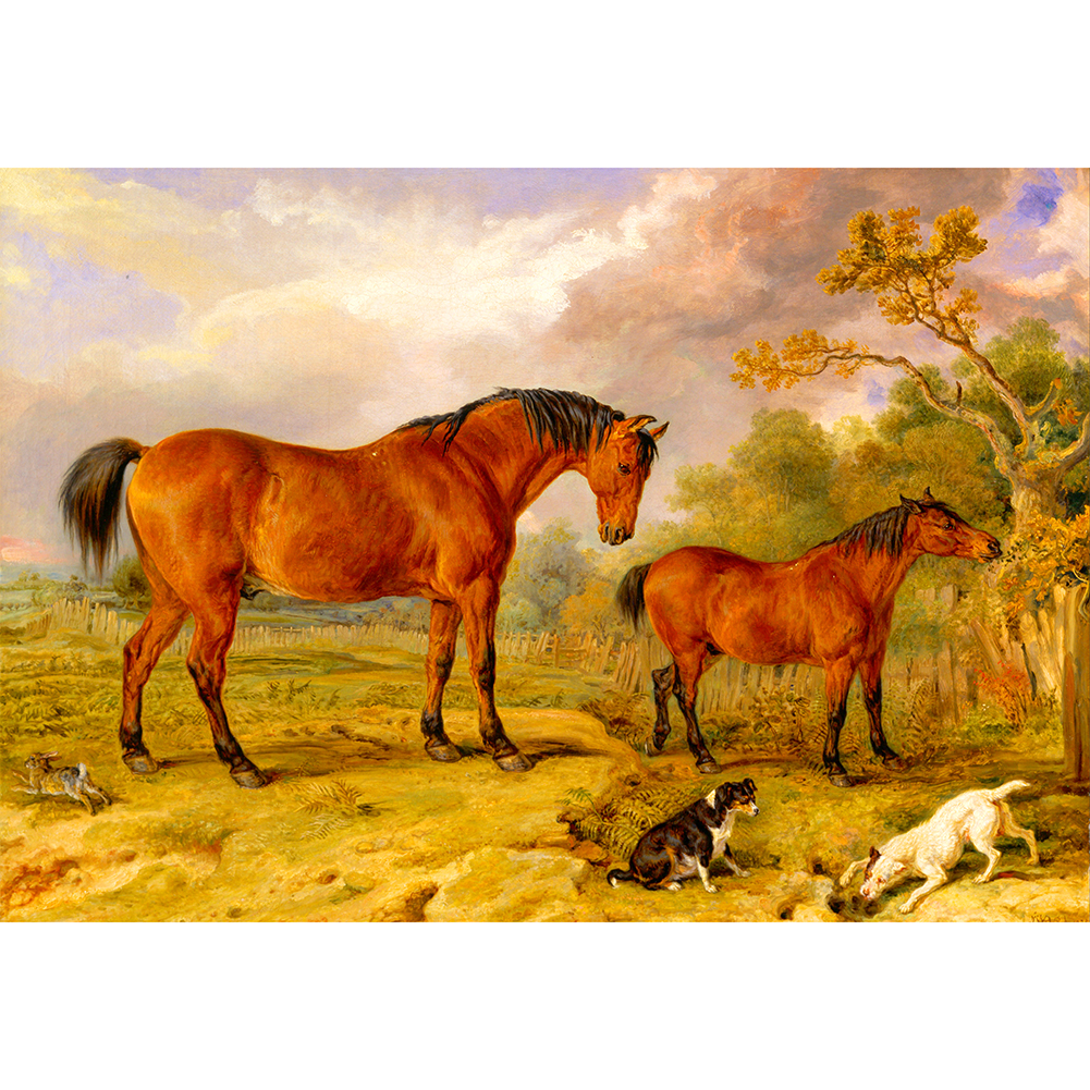 

Horse Dog Manor - 1000 Pieces Jigsaw Puzzle, 501 Original