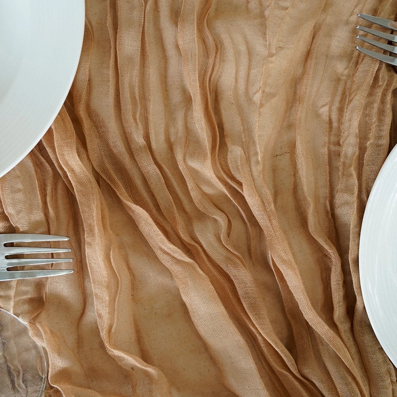 Vacation Solid Color Polyester Table Runner