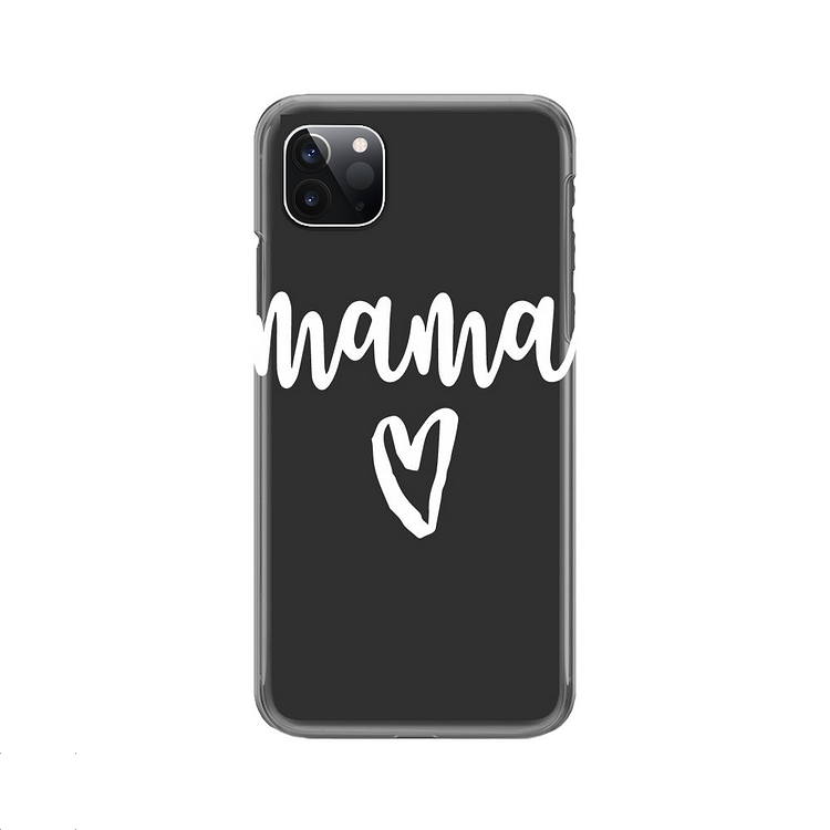 Mama Heart Mom Funny, Mother's Day iPhone Case