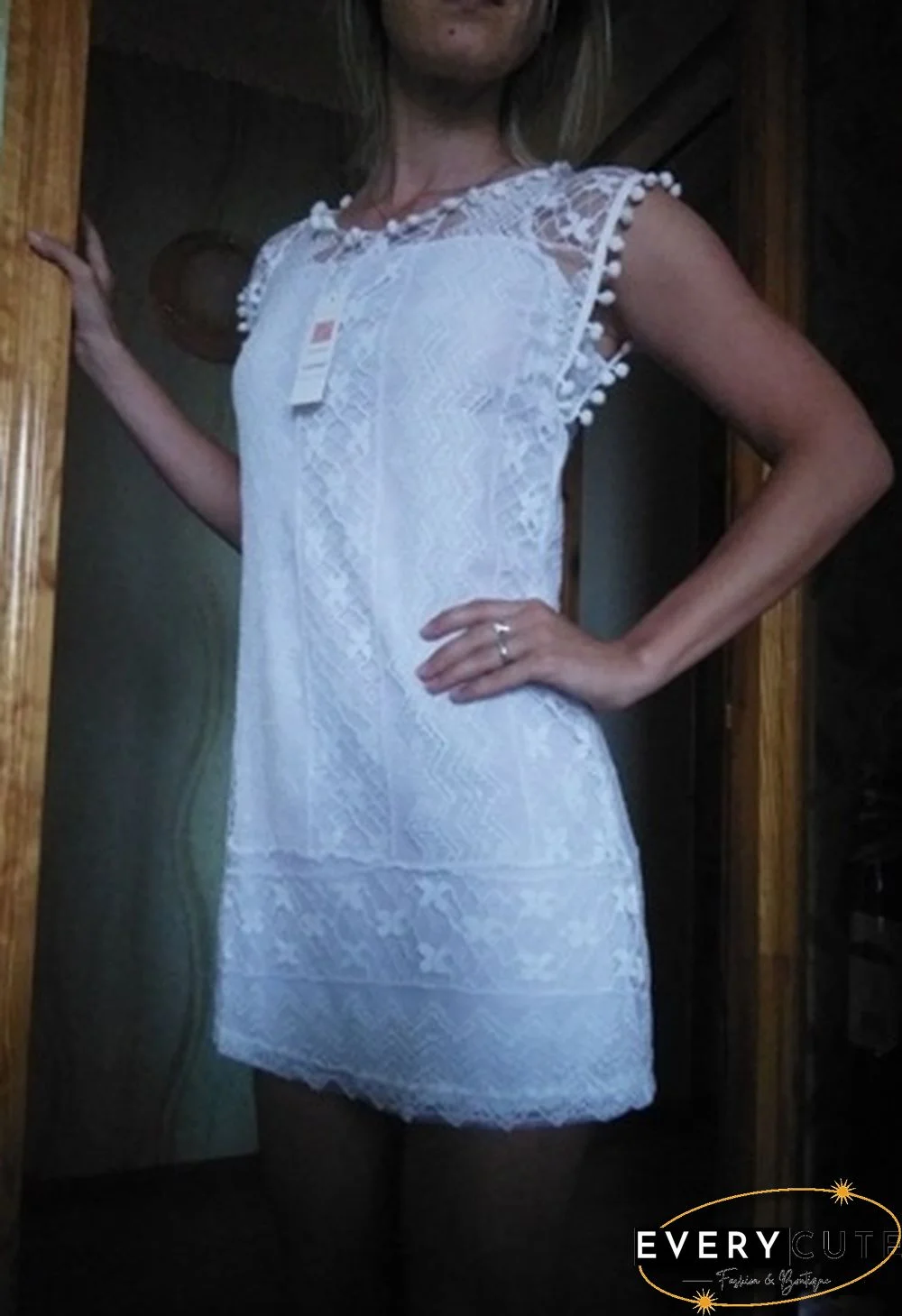 Summer Dress Women Casual Beach Short Dress Tassel Black White Mini Lace Dress Sexy Party Dresses Vestidos S-XXL