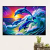 (60*40cm)Dolphin - Full Round Drill Diamond Painting