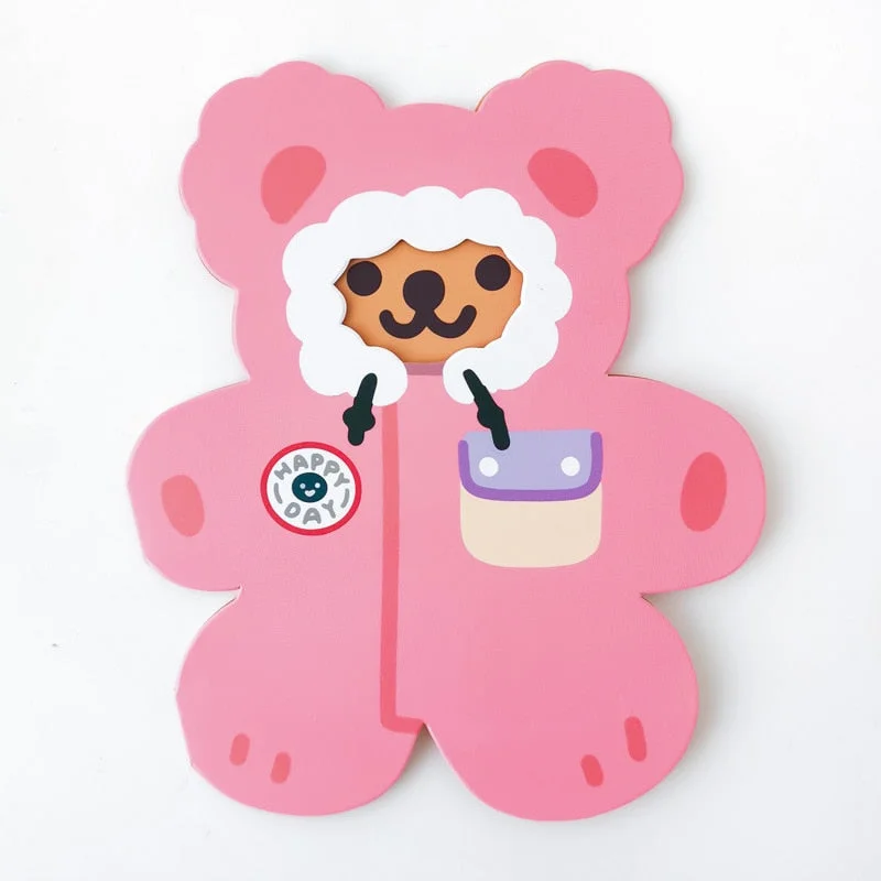 W&G Milkjoy Bear Greeting Card Blessing Card Three-dimensional Creative Birthday Card Ins Wind Cute Birthday Gift Card