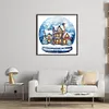 【Limited Stock Sale】Full Embroidery Cotton Thread 11CT Print Igloo Crystal Ball Cross Stitch 50x50cm tapestrymarket